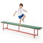 STEEL BENCH WITH UPHOLSTERED TOP