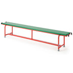 STEEL BENCH WITH UPHOLSTERED TOP