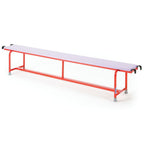 STEEL BENCH WITH UPHOLSTERED TOP