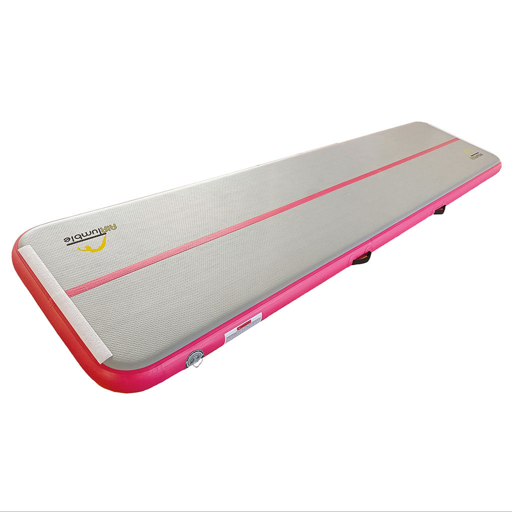 Pink Standard School AirTumble inflatable gymnastics track, 5m x 1m x 15cm, track only