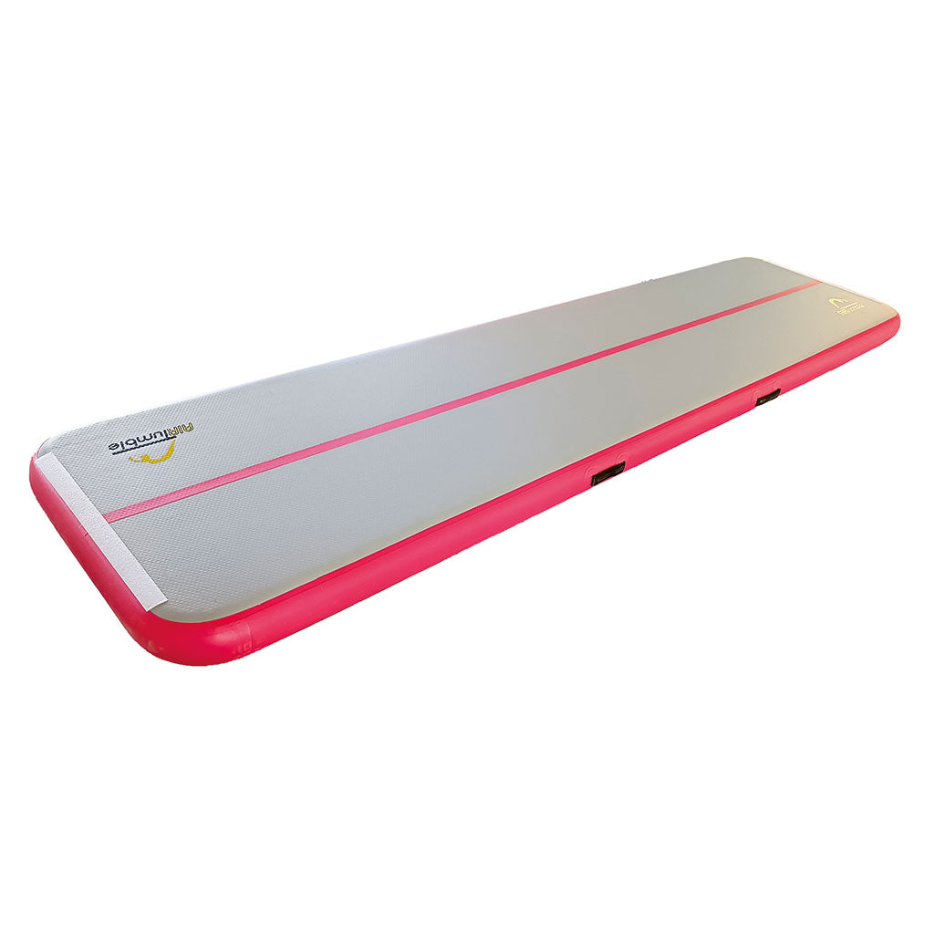 Pink Standard School AirTumble inflatable gymnastics track, 6m x 1m x 15cm, track only