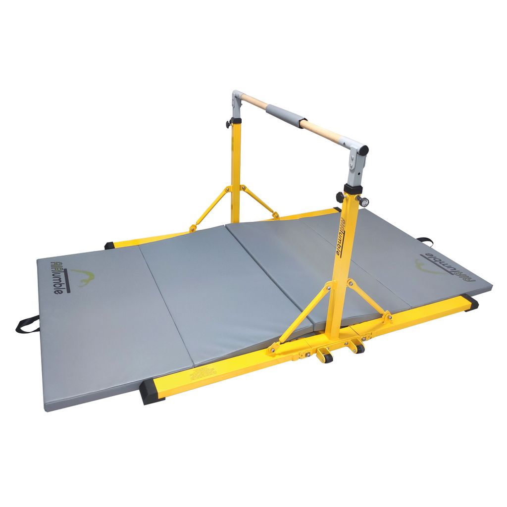 AIRTUMBLE FOLDING GYMNASTICS BARS WITH MAT