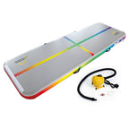 Rainbow Basic AirTumble inflatable gymnastics track, 3m x 1m x 15cm, with Bravo OV6 electric pump
