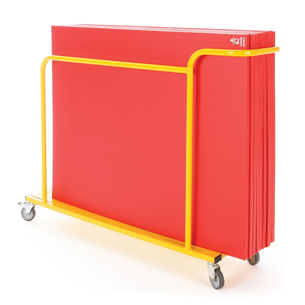 GYM TIME MAT SET WITH MAT TROLLEY