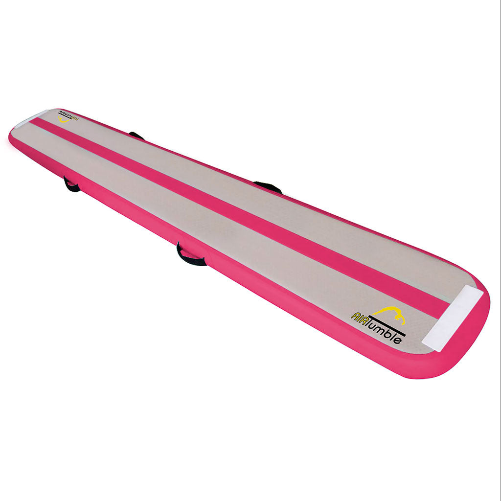Pink AirTumble AirBeam inflatable gymnastics beam, 3m x 40cm x 10cm, beam only
