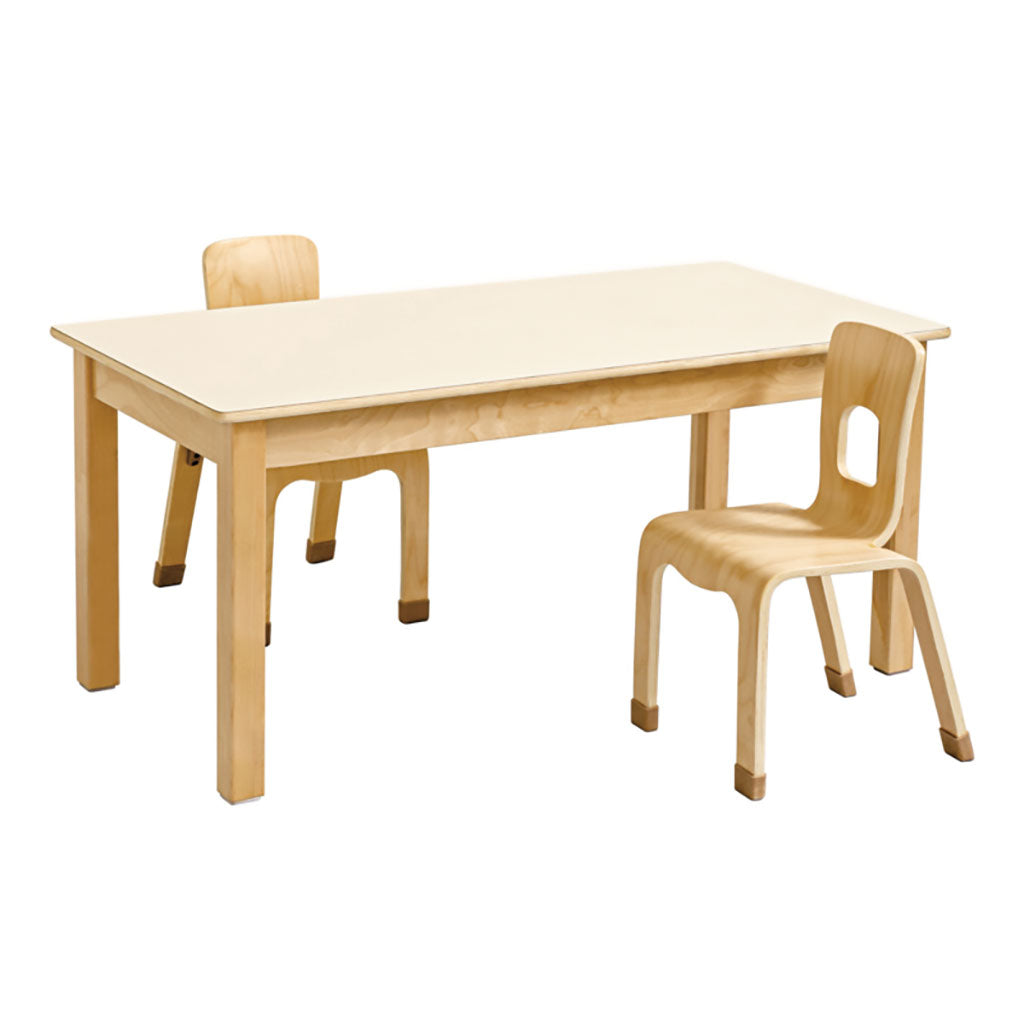 WHITE RECTANGULAR TABLE