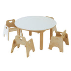 WHITE ROUND TABLE