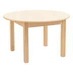 WHITE ROUND TABLE