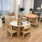 WHITE ROUND TABLE