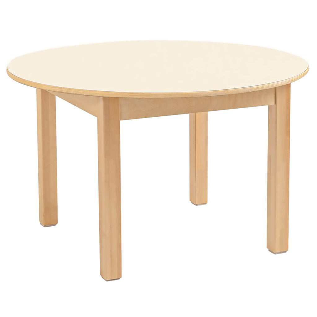 WHITE ROUND TABLE