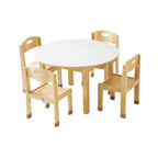 WHITE ROUND TABLE