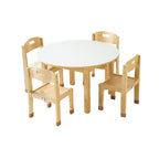 WHITE ROUND TABLE