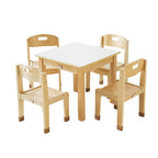 WHITE SQUARE TABLE