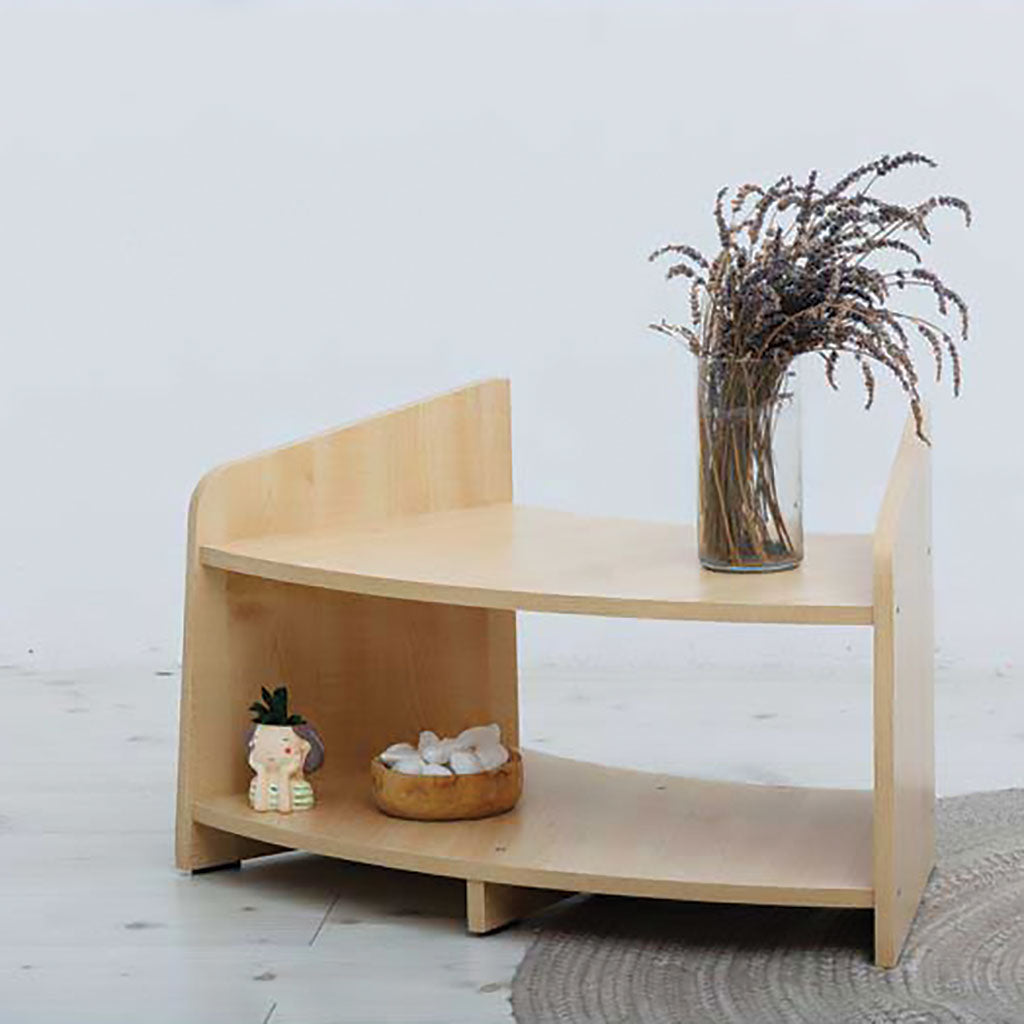 SHIRE OPEN HALF CURVED SHELVING UNIT