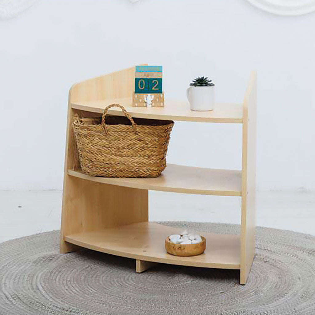 SHIRE OPEN HALF CURVED SHELVING UNIT