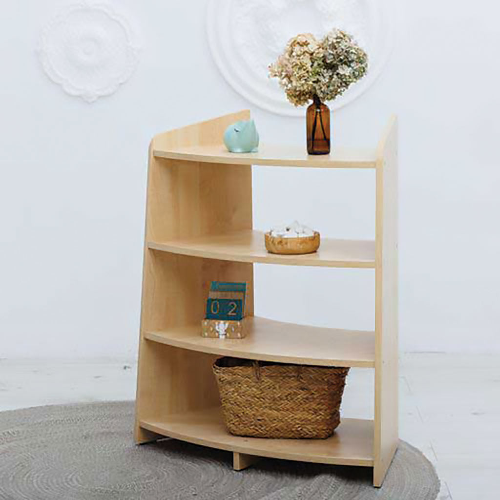 SHIRE OPEN HALF CURVED SHELVING UNIT