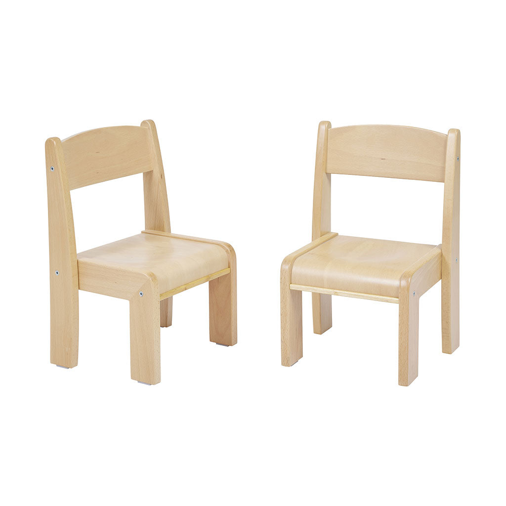 BEECH STACKING CHAIRS