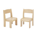 BEECH STACKING CHAIRS