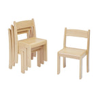 BEECH STACKING CHAIRS