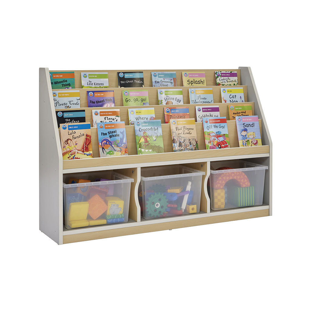 THRIFTY BOOK STORAGE WITH TRAYS