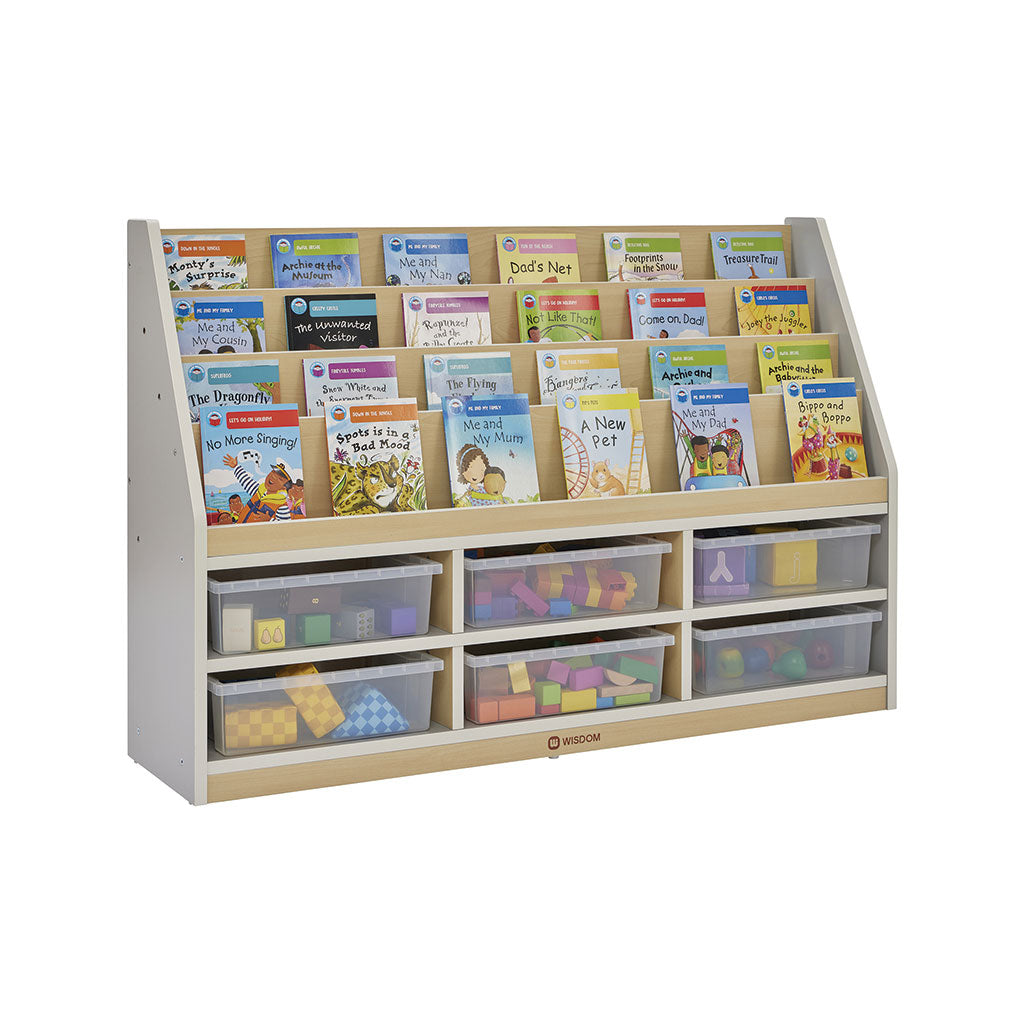 THRIFTY BOOK STORAGE WITH TRAYS