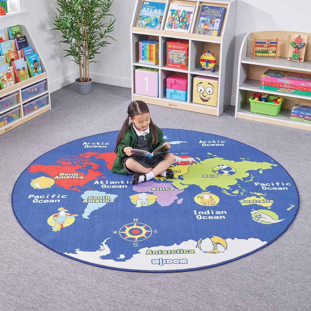 WORLD MAP RUG