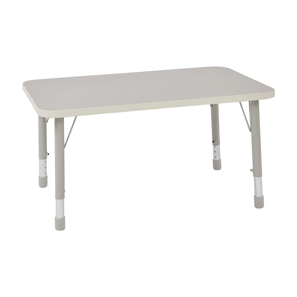 THRIFTY GREY HEIGHT ADJUSTABLE RECTANGLE TABLE