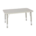 THRIFTY GREY HEIGHT ADJUSTABLE RECTANGLE TABLE