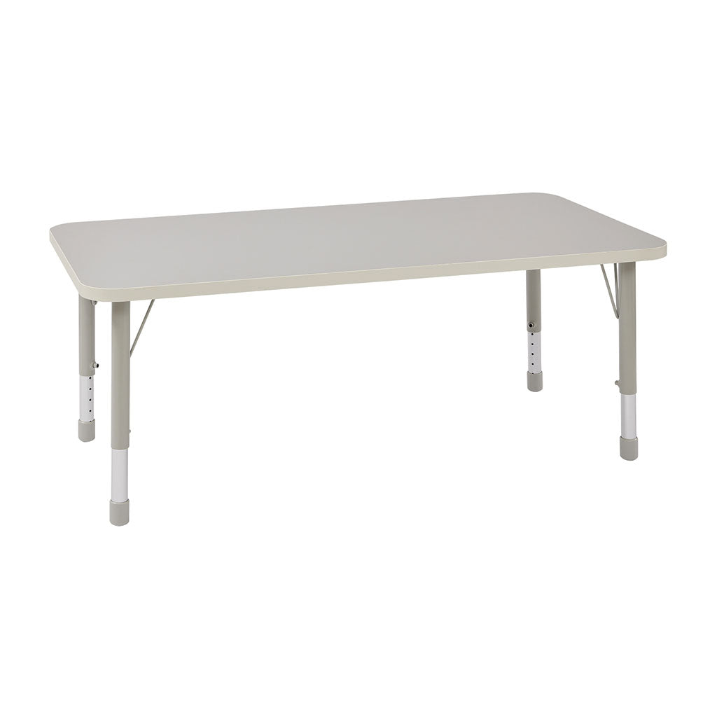 THRIFTY GREY HEIGHT ADJUSTABLE RECTANGLE TABLE