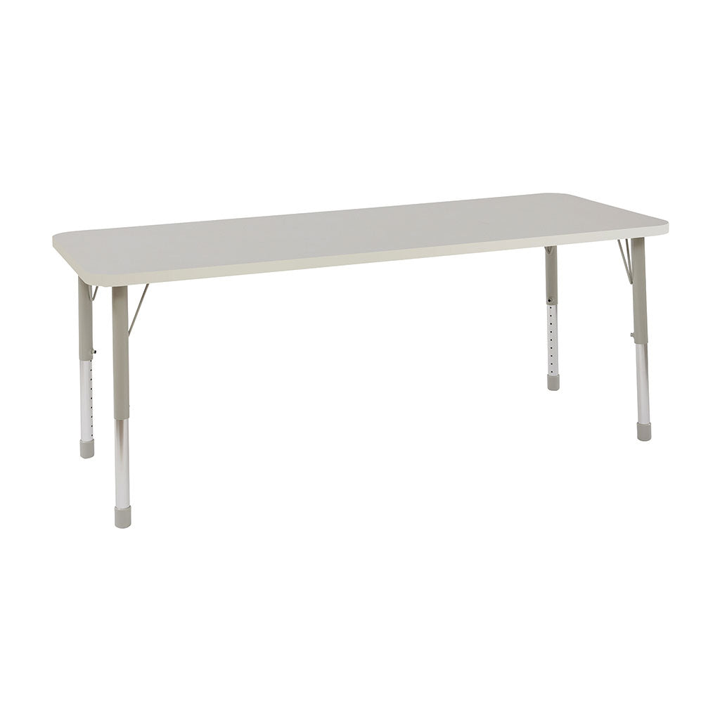 THRIFTY GREY HEIGHT ADJUSTABLE RECTANGLE TABLE