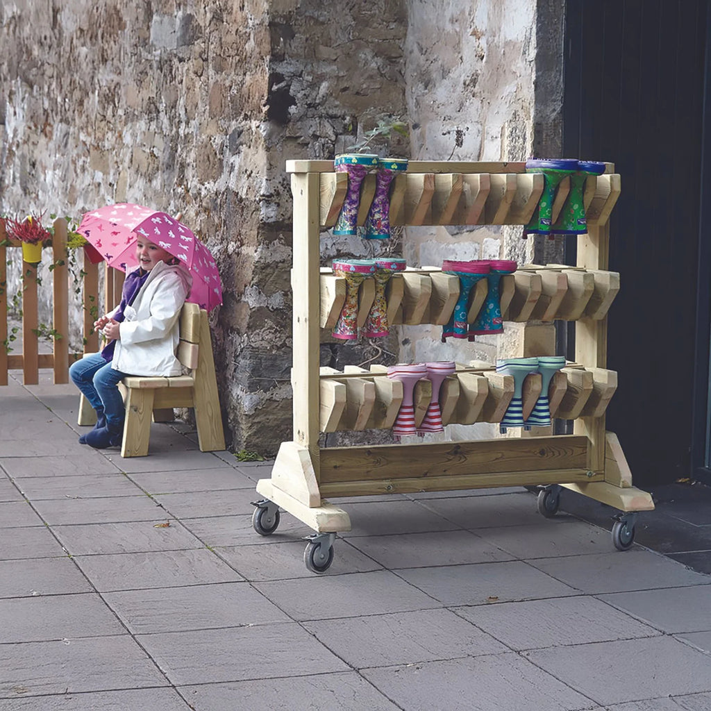MILLHOUSE MOBILE DOUBLE-SIDED WELLY STORAGE
