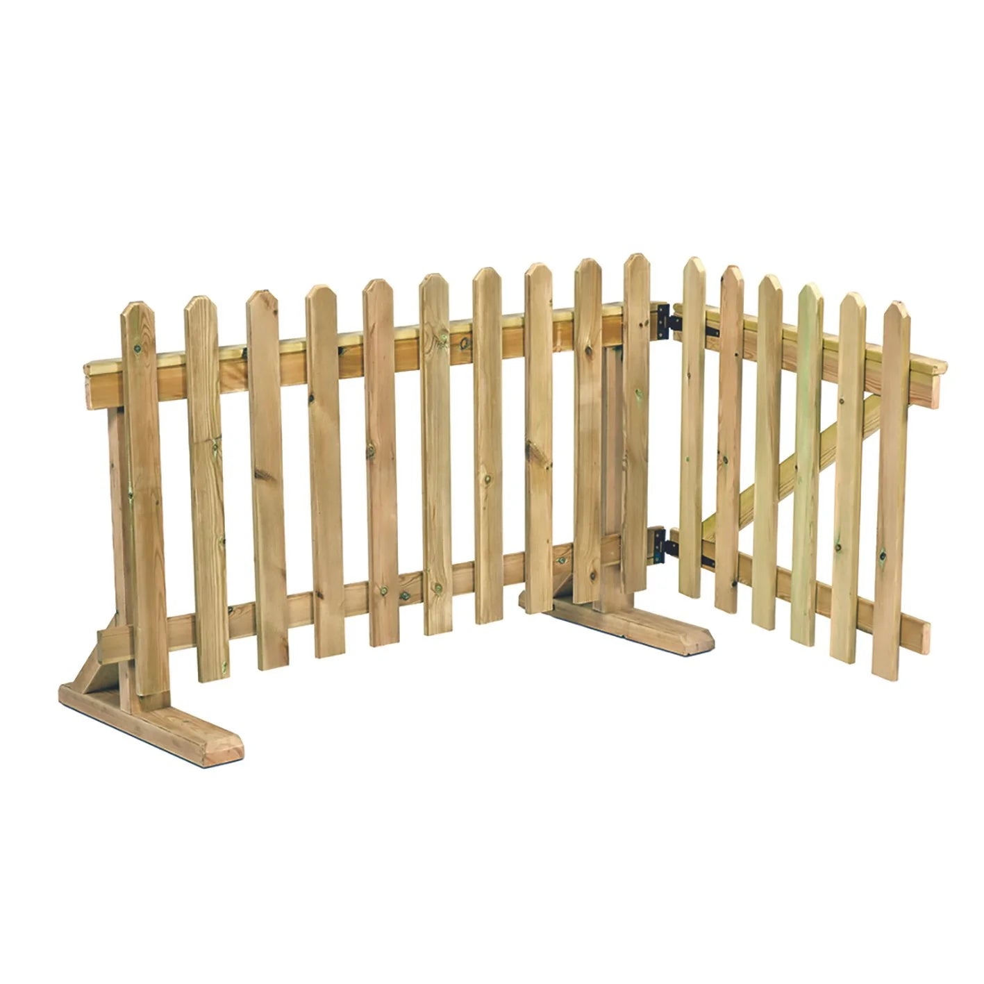 MILLHOUSE MOVABLE FENCE PANEL DIVIDER AND GATE