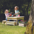 MILLHOUSE SQUARE TABLE AND BENCH SET
